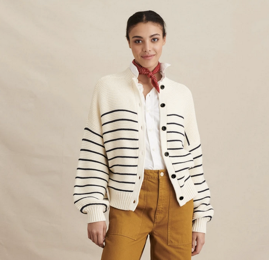 alex mill button back sweater