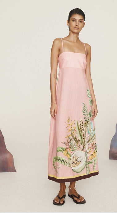 Alemais Papaya Sundress