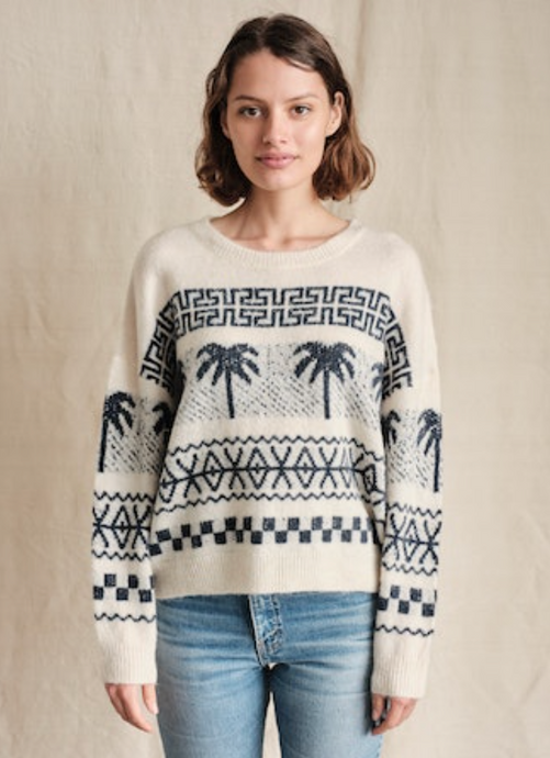 Sundry Palm Fair Isle Sweater