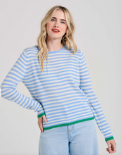 Load image into Gallery viewer, Jumper 1234 Tipped Little Stripe Crew Neck Sweater