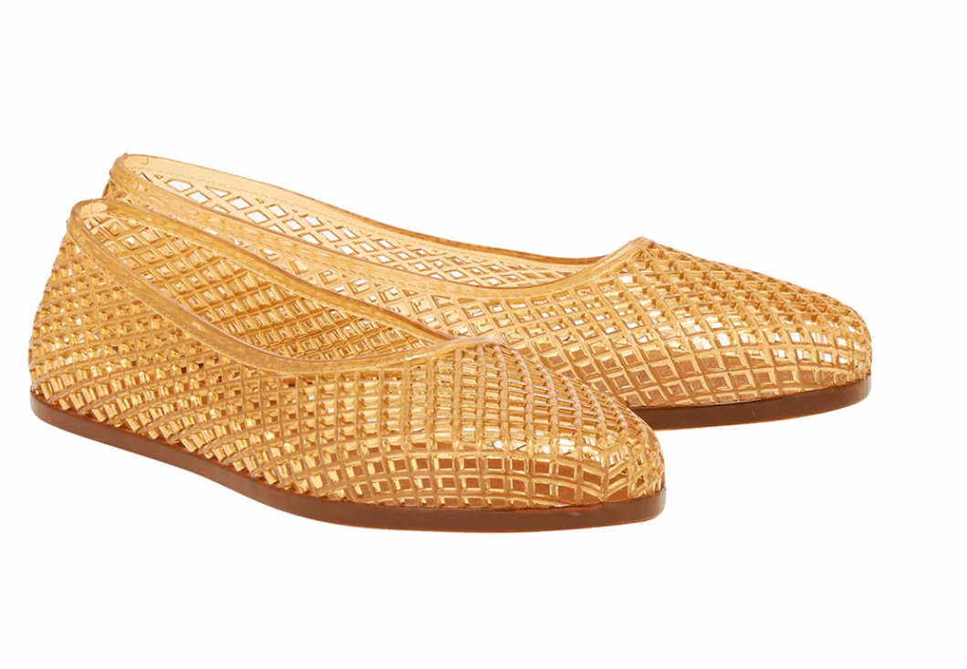 Ancient Greek Iro Jelly Sandal in Caramel