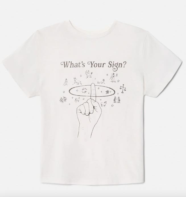 Re/Done Classic What's Your Sign Tee