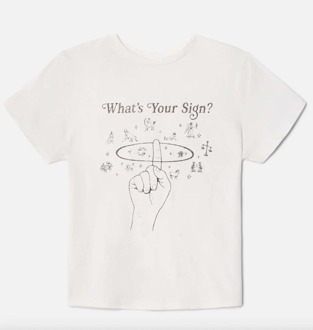 Re/Done Classic What's Your Sign Tee