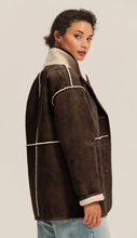 Load image into Gallery viewer, Velvet Shona Luxe Sherpa Reversible Jacket