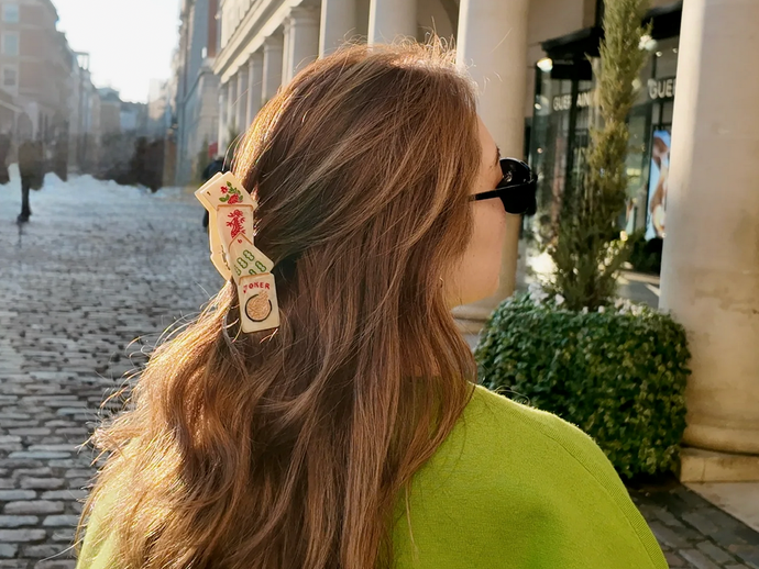 Solar Eclipse Mahjong Claw Clip