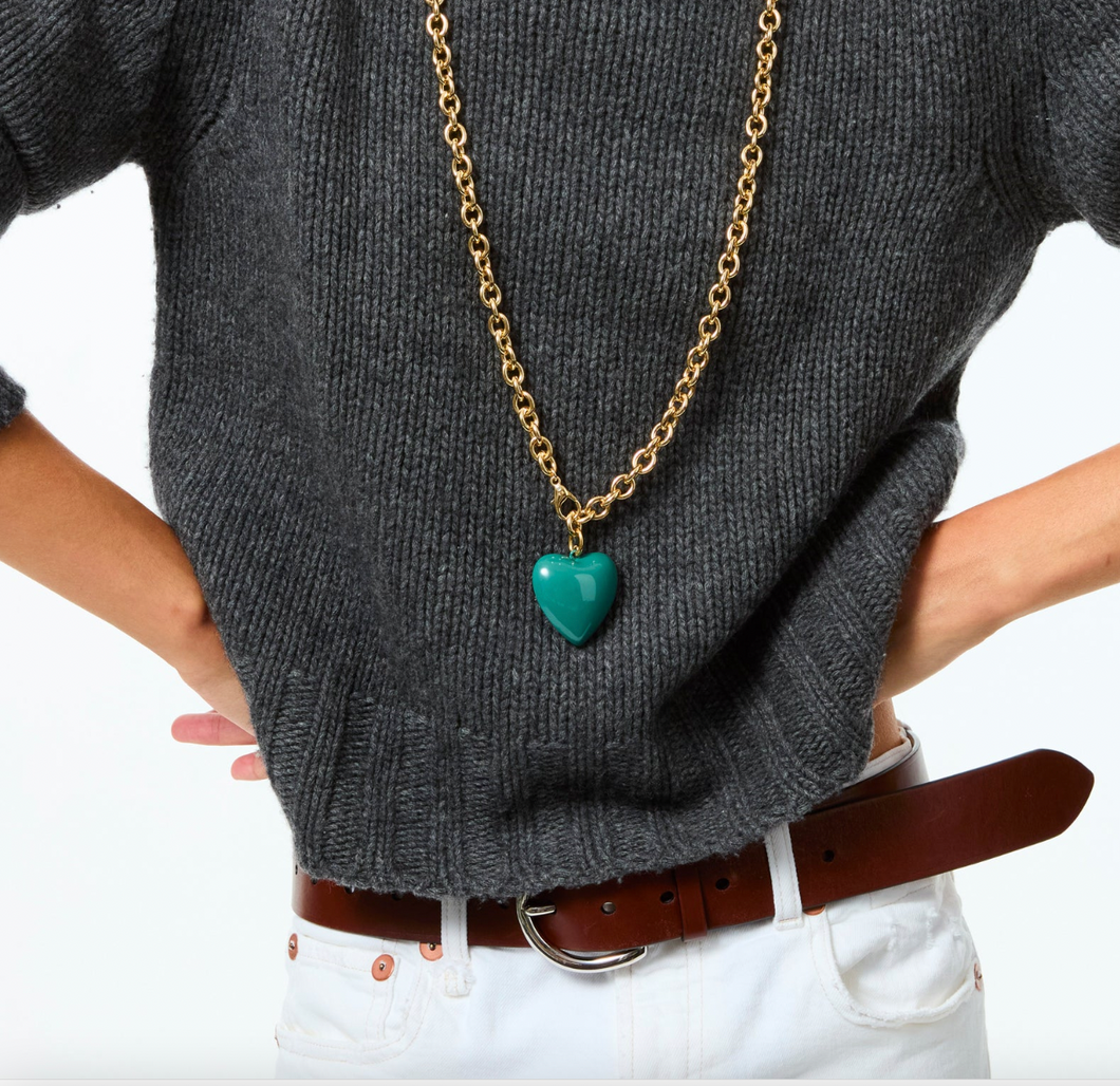 Roxanne Assoulin Puffy Heart Necklace