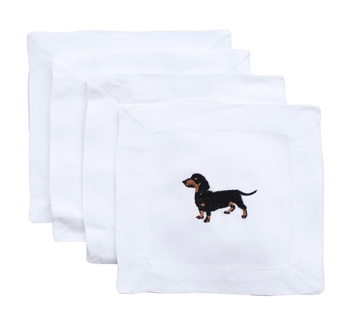 Lettermade Dachshund Cocktail Napkins - Thumbnail 5