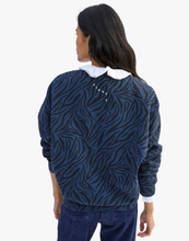 Load image into Gallery viewer, Clare V. Oversized Zebra Sweatshirt