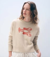 Load image into Gallery viewer, White and Warren Lobster Sweater