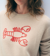 Load image into Gallery viewer, White and Warren Lobster Sweater
