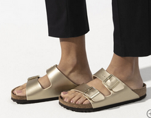 Load image into Gallery viewer, Birkenstock Gold Arizona