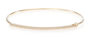 14K Gold Single Row Diamond Bracelet by Laguna Supply