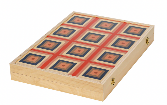 Wolfum Squaresville Tabletop Backgammon Game