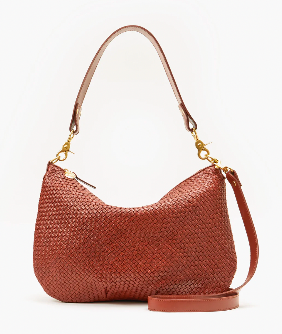 Clare V. Moyen Woven Leather Convertible Messenger Bag