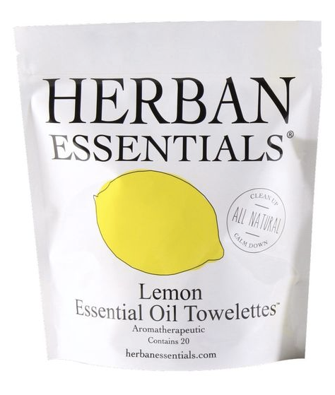 Herban Towelettes- 20 pack Lemon Oil